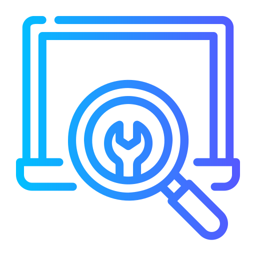 Lupa przed komputerem – audyt IT